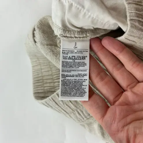 Old Navy  Flax Linen Blend High Rise Wide Leg Pant S