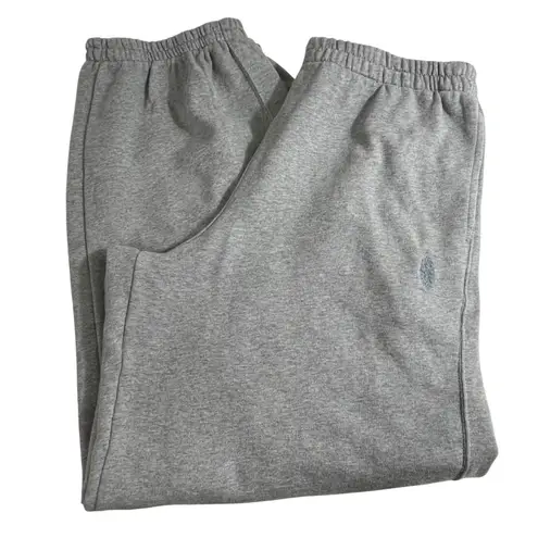 NEW FREE People FP Movement All Star Logo Pants Sweatpants LG Grey Heather White Gray