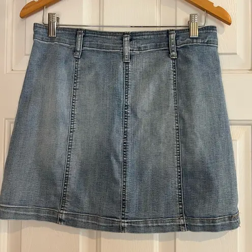 REWASH  Denim Button-Front Skirt thumbnail 3