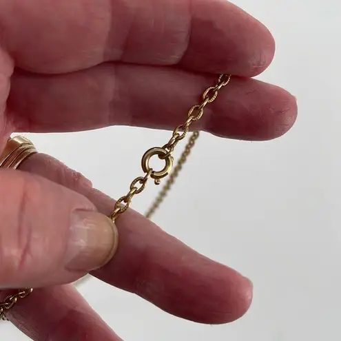 Vintage R.N.K. Boho necklace with pendant tassel Gold