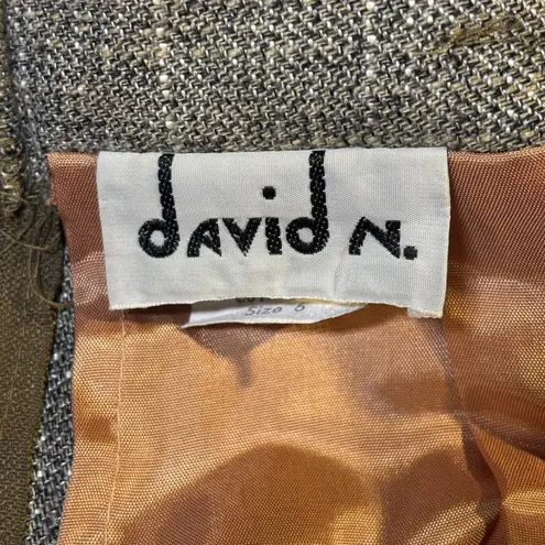 David N. Tweed Maxi Skirt Womens Size 6 Gray Career Wear Formal