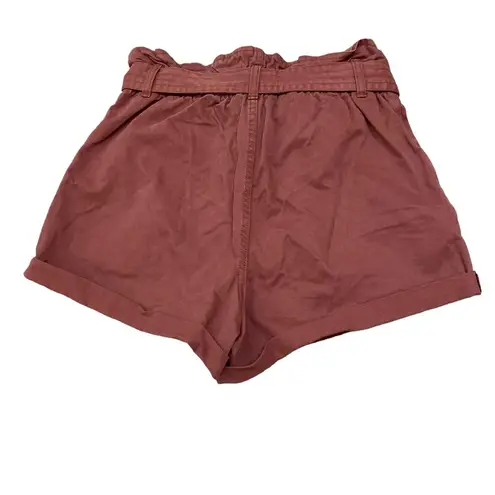 Abercrombie & Fitch Mauve paperbag shorts - Image 2