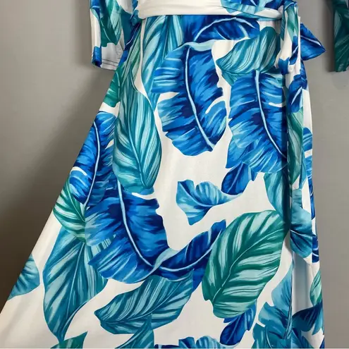 Maxi Dress Tropical Faux