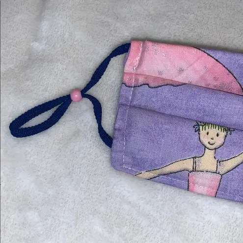 Fabric Face Mask Purple Pink Ballerina Princess