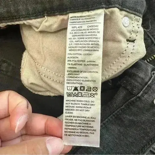 Levi's Levi Strauss Signature Heritage‎ High-Rise Flare Black Denim Womens Size 12 W31