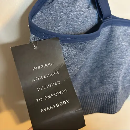 Vitality Formation Scoop Sports Bra Blue Heather Athlethic Athleisure XL Casual