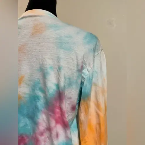 Handmade Tailgate Nickelodeon Multicolor Tie Dye Graphic Tee size small Pink