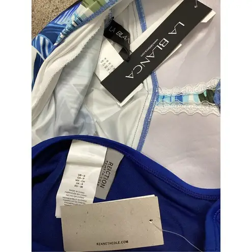 La Blanca New. blue tropical tankini set. S/6. Retails. $149