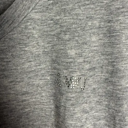 Armani Jeans Heather Gray Short Sleeve V