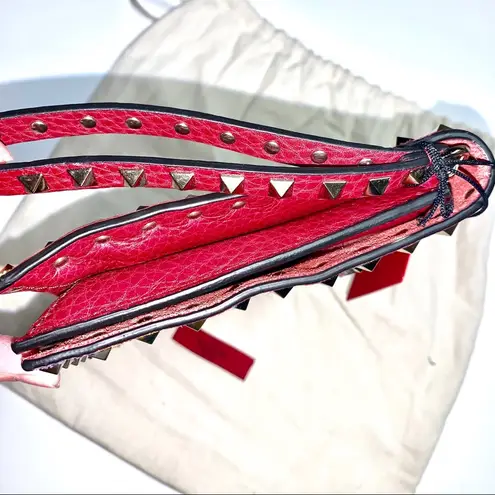 Valentino Garavani Valentino Rockstud Embroidered Trim Clutch