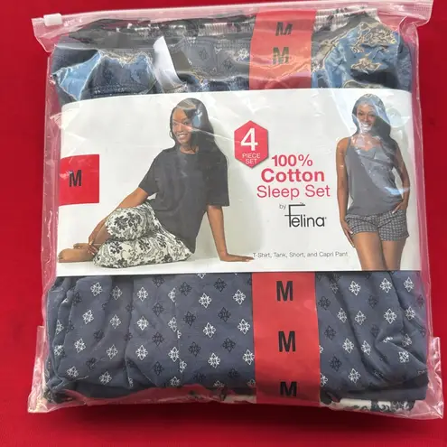 Felina Women's 4-piece PJ Set t-shirt, tank, short, pants