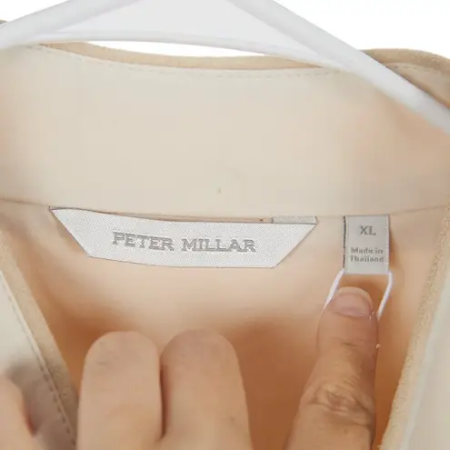 Peter Millar Full Zip Surge Vest in Stone Women's XL NWT