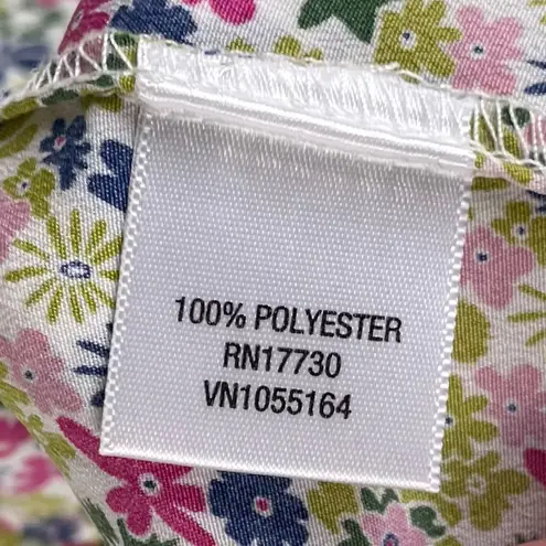 Liberty of London for Target Ruffle Top Ditsy Floral Print Size Large Retro 2009 Pink