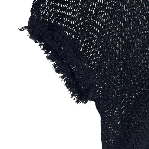 LA Made Black Open Weave Swimsuit Coverup Small New