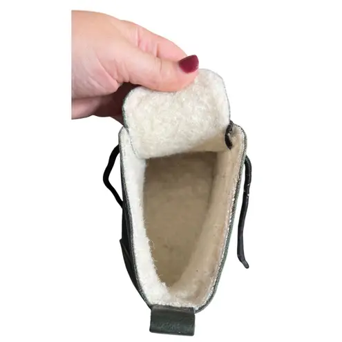 Troentorp Morris Shearling Clog Boots Green Leather Size 40 EUC Made in Sweden Green