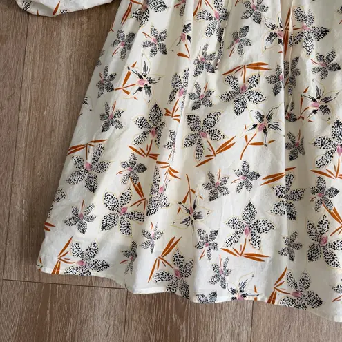 Anthropologie Caballero Breezy Tunic Dress Babydoll Size Medium Tan