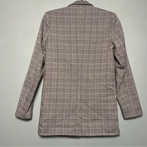 Sophie Schnoor Gray Plaid Women's Blazer 2 Button Oversized Fit Size XS Career