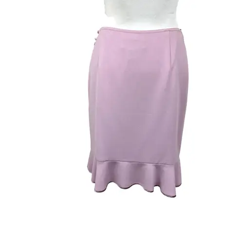 Bloomingdales pencil skirt size 8P mermaidcore ruffle feminine fairy midi