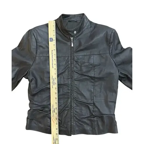 Hudson VTG Leather Jacket Dark Brown Women’s Tagged A (small) NWT Biker Lined