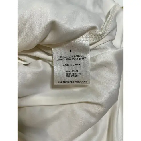 OLIVE + OAK Striped Crochet Midi Dress Tan Cream White Spaghetti Strap Size L Size L