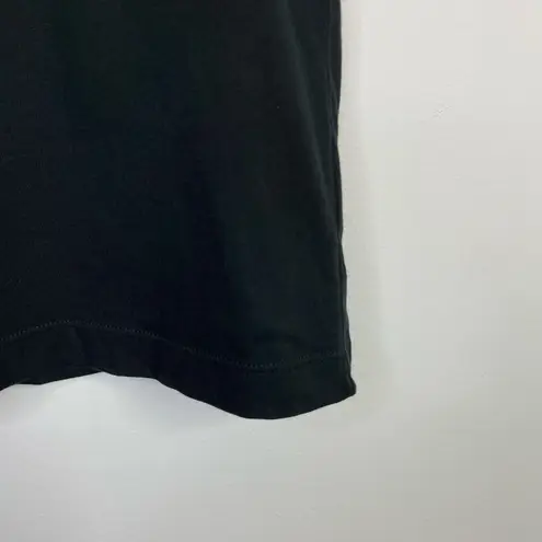 Evereve Cooper Piped Tank Top Peruvian Pima Cotton Black White Relaxed Fit L