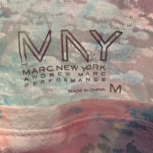 Marc New York MNY Sheer Performance White Tee Size Medium
