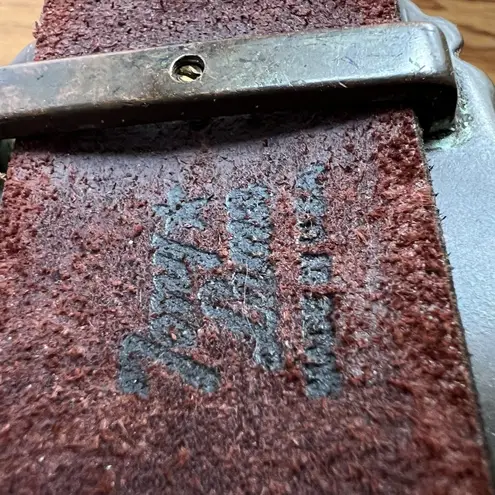 Tony Lama Brown Tooled Leather Swarovski Crystals Concho Cross Western Belt 38