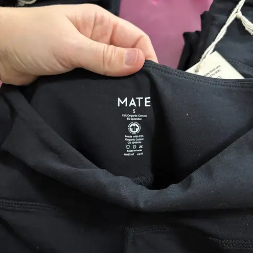 Mate the Label Organic Stretch Capri Leggings Small Black NWT