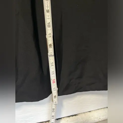 Vintage Silk Black bodycon midi slip dress with bodice ruching and back slit M Size 10