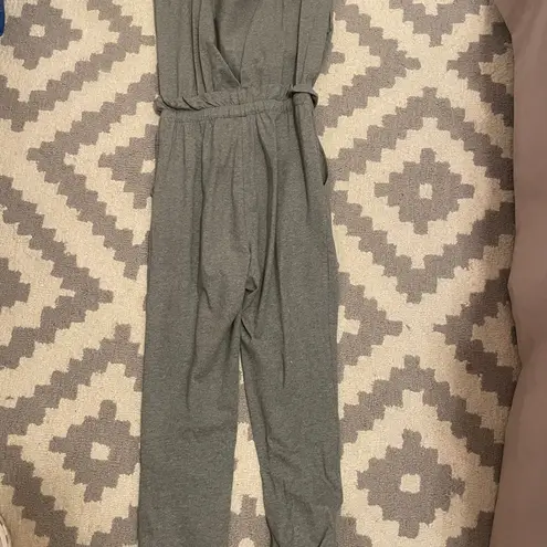 Strut & Bolt  Gray Jumpsuit with Open Back - Image 2