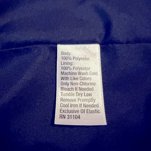 Kaari Blue Navy Floral Smocked Waist Mini Dress Size X-Large