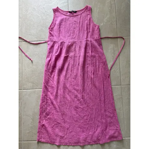 Bijoux Terner  Resort Dress Womens Large Pink Gauze Maxi Beachy‎ Coastal Coverup