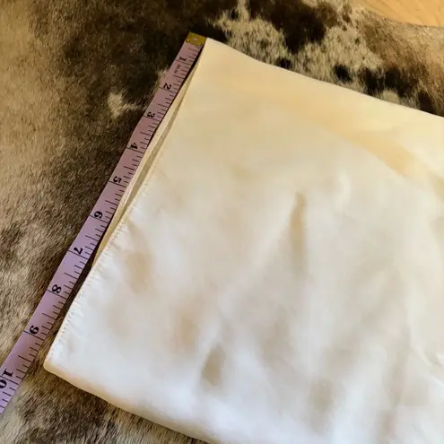 PETER COHEN Ivory Silk Pull On Pants Size Small White