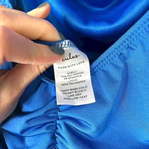 Lulus NWOT Brilliant Elegance Blue Off