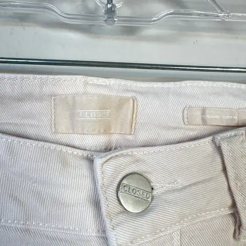 CLOSED Baker Jeans Slim Jeans Ecru Size 27 Mid Rise Skinny Organic Cotton White