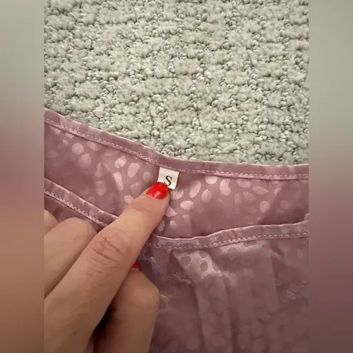 None Pink Leopard Print Spaghetti Strap Nightgown Dress Size Small Loungewear Sexy