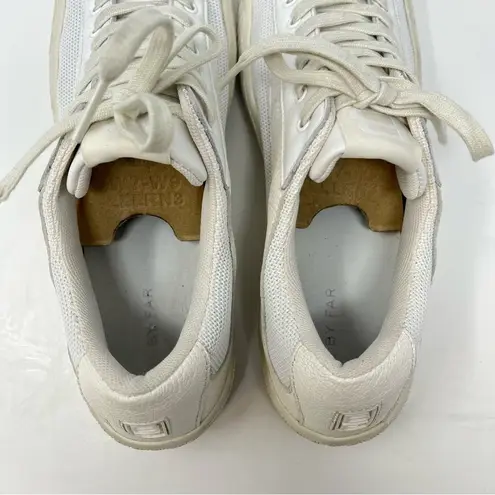 BY FAR Rodina Grained Low Sneakers Cream White Womens Size EU 40 / US 10
