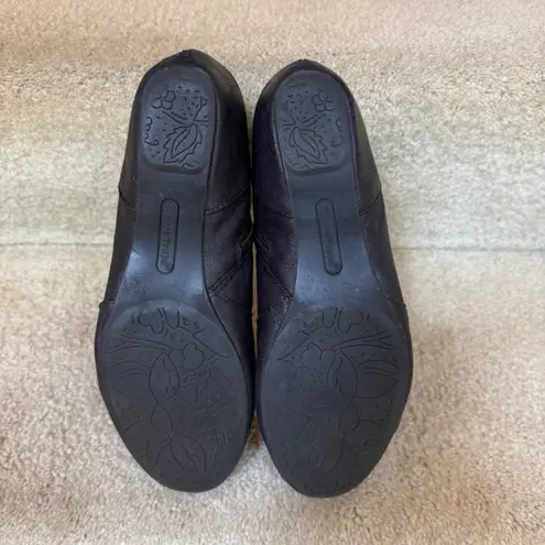 Bare Traps Sandee Black Leather Ankle Booties Buckle Zipper Women's Size 8.5M