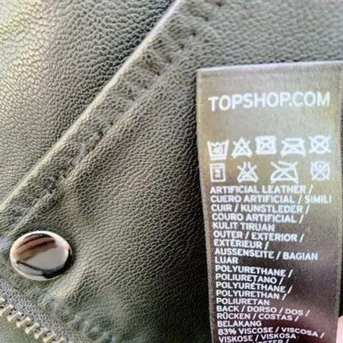 Topshop Faux Leather Jacket