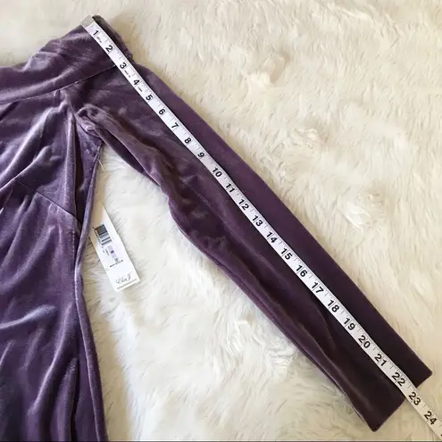 Eliza J Â Velvet Off The Shoulder Dress Long Sleeve ShortâSheath Purple Size 8 New