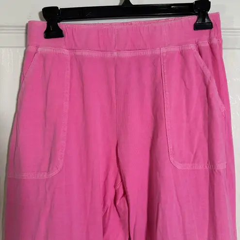 Fresh Produce Cosmos Pink Key Largo Knit Cropped Pants Medium