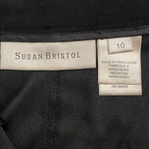 Susan Bristol Vintage Black Midi Straight Skirt Womens Size 10