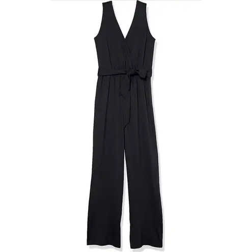 NEW The Drop @caralynmirand Sleeveless Wrap Jumpsuit S NO BELT Black