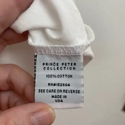 NWT Prince Peter Too Rad to Be Sad short sleeve graphic tee XS 100% cotton White