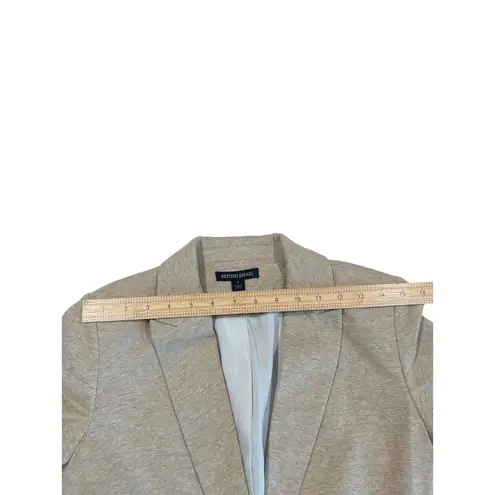 British Khaki One Button Soft Structured Blazer Women's Size S Heathered Tan