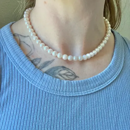 American Vintage Vintage “Veronique” Soft Pink Pearl Choker 15” Necklace Pastel Feminine Classic