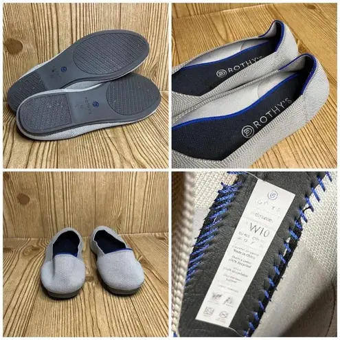 Rothy's The Flat Round Toe Flax Cream/Gray Comfort Ballet Flats
Women’s…