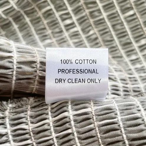 Petersyn New Striped Smocked Tie Strap Crop Tank Top Nola Sonoma