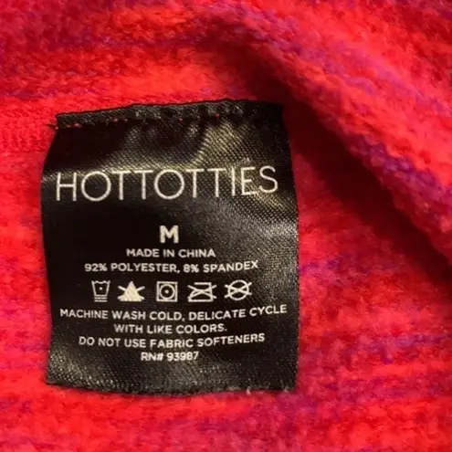 Hottotties space dye pullover hoodie M Pink Size M