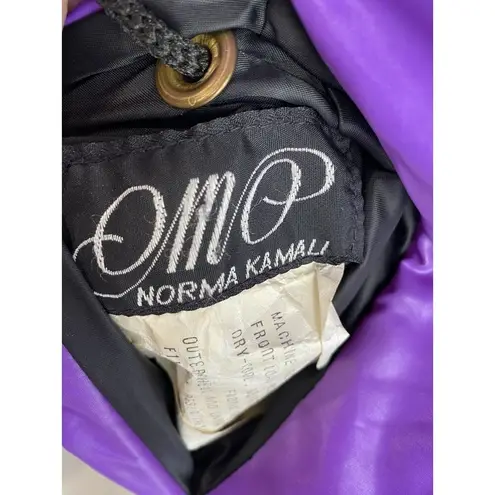 Norma Kamali Vtg ORIGINAL 1980 OMO REVERSIBLE SLEEPING BAG COAT Purple and Red